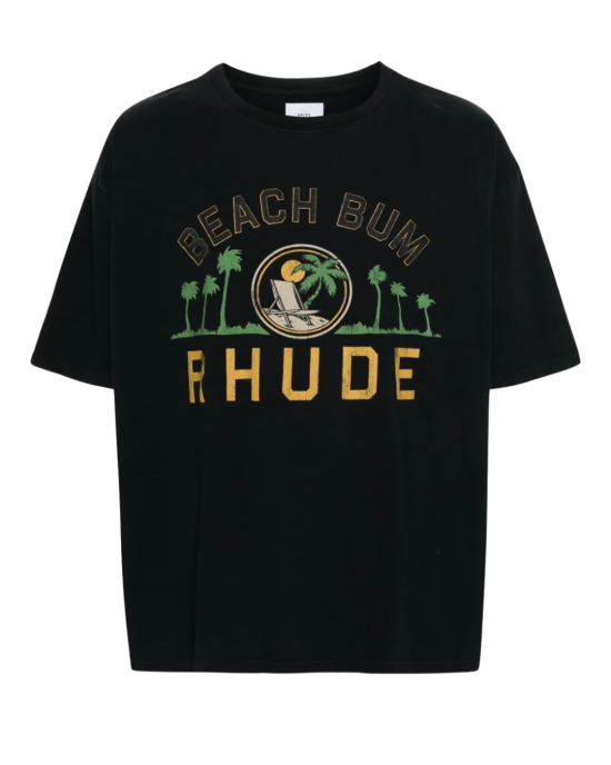 Rhude Beach Bum T-Shirt – Negru