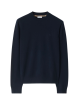 Burberry pulover bleumarin din cașmir cu Equestrian Knight Design