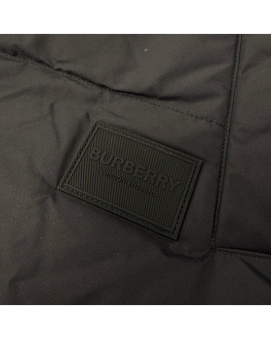 Burberry Lowick vestă reversibilă cu puf, negru / Burberry Check