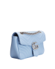 Gucci GG Marmont Small Shoulder Bag din Piele Matelassé Albastru Deschis