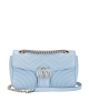 Gucci GG Marmont Small Shoulder Bag din Piele Matelassé Albastru Deschis