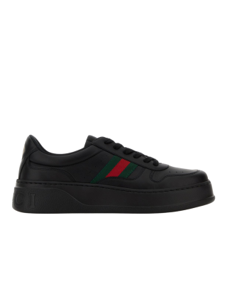 Gucci Sneakers din piele neagră