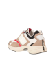 Fendi Flow Sneakers crem și albi cu accente roșii