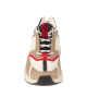 Fendi Flow Sneakers crem și albi cu accente roșii