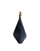Bottega Veneta geantă Small Intrecciato Midnight din piele cu mâner metalic