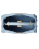 Fendi Peekaboo Small din Denim Albastru Deschis cu Broderie Murrine