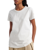 Moncler Tricou alb cu logo pe mânecă 