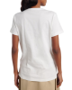 Moncler Tricou alb cu logo pe mânecă 