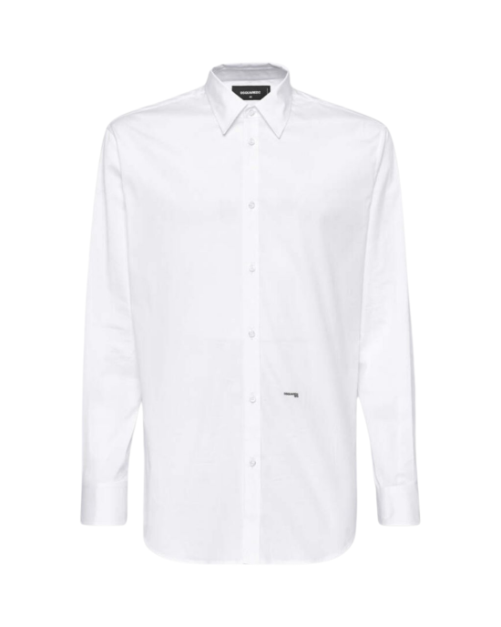 Cămașă Dsquared2, Logo Detail, White