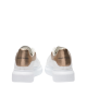Alexander McQueen Oversized Sneakers din piele albă cu detalii rose gold