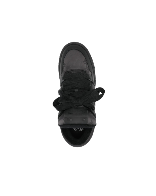 AMIRI Sneakers negri monocrom din piele cu talpă masivă