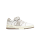 AMIRI Sneakers albi din piele cu velcro și talpă stratificată