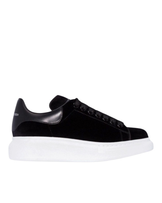 Alexander McQueen sneakers  Oversized din Catifea Neagră