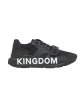Sneakers Burberry Kingdom Print – piele neagră cu imprimeu regal