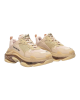 Balenciaga Sneakers Triple S Clear Sole – Nude Fabric / Piele