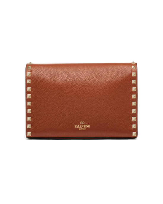 Geantă Valentino Rockstud mică crossbody – piele grainy