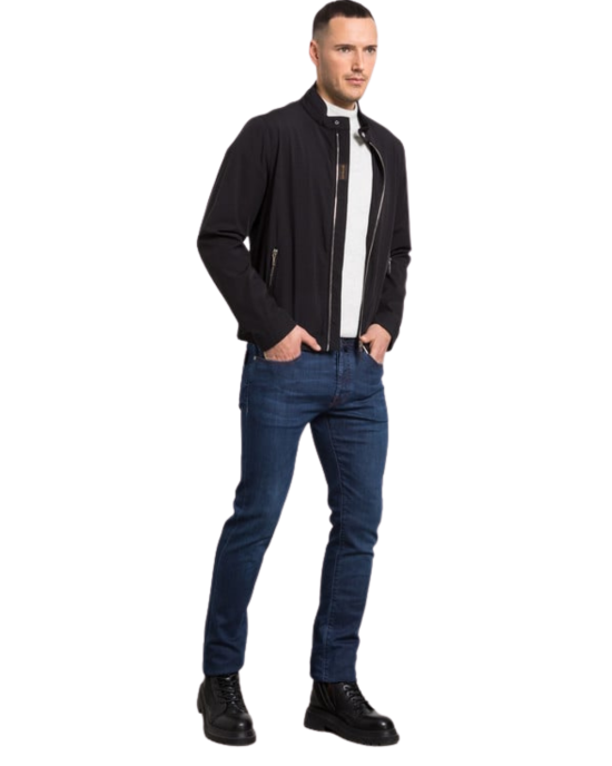 Jachetă MooRER VANGIKN Black Premium Italian Outerwear