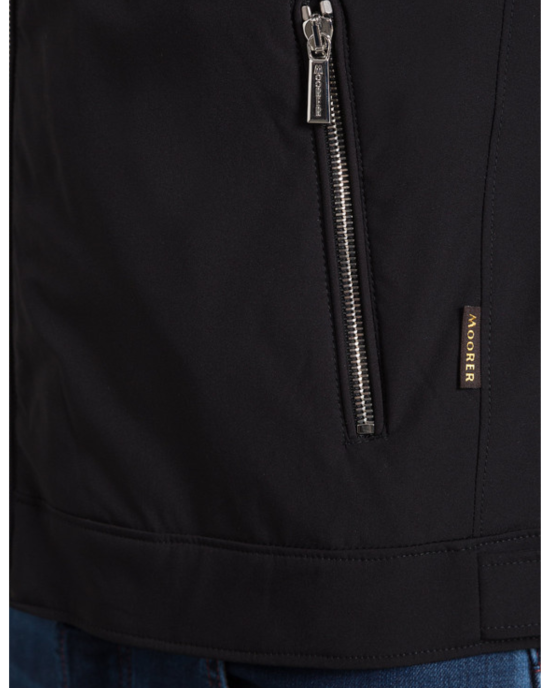 Jachetă MooRER VANGIKN Black Premium Italian Outerwear