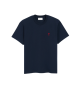 AMI Paris Tricou bleumarin cu logo Ami de Coeur