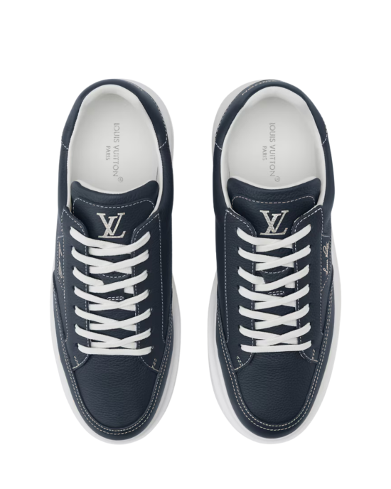 Louis Vuitton Sneakers Beverly Hills din Piele Granulată Bleumarin