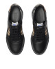  Burberry Terrace  Pantofi sport negri din piele, cu detalii în carouri