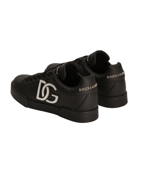 Dolce & Gabbana Sneakers Portofino din piele naturală cu logo alb