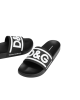 Dolce & Gabbana Papuci negri cu logo D&G