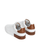 Dolce & Gabbana Sneakers din piele cu detalii maro – Alb