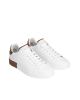 Dolce & Gabbana Sneakers din piele cu detalii maro – Alb