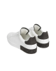 Dolce & Gabbana Sneakers din piele cu detalii negre – Alb