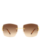 Cartier C Décor Ochelari de Soare Rimless