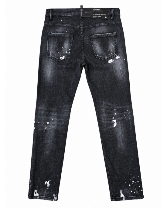 Dsquared2 – Blugi negri Cool Girl cu efect prespălat  *