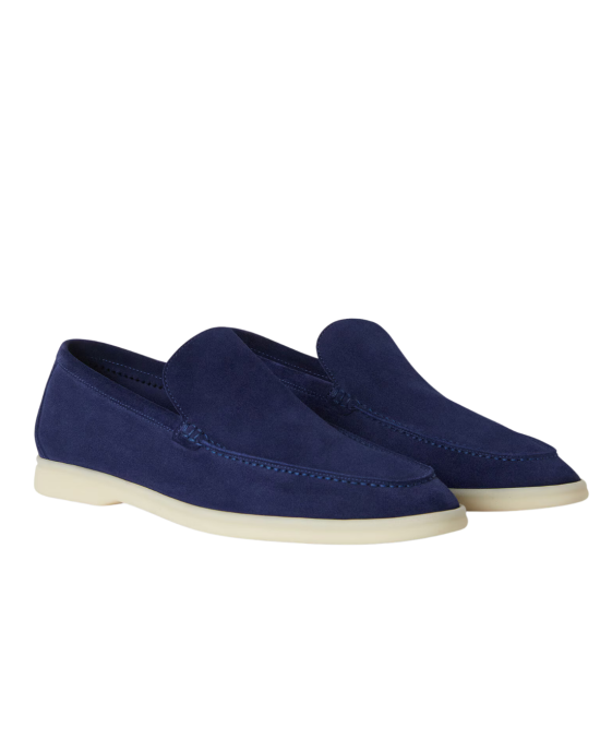 Loro Piana Summer Walk Loafers din Piele Întoarsă