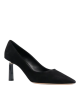 Ferragamo – Pantofi negri din piele întoarsă, cu vârf ascuțit și toc de 7 cm
