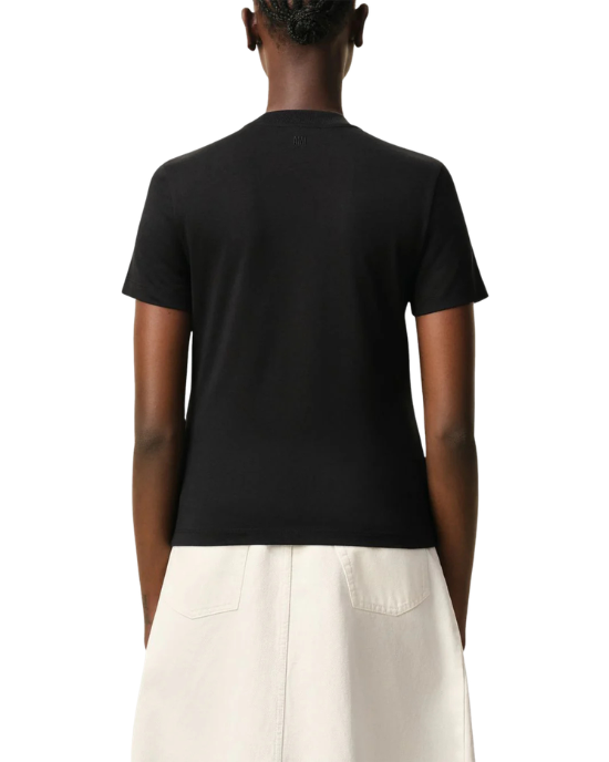AMI Paris Tricou negru cu logo Ami de Coeur