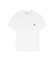 AMI Paris Tricou alb cu logo Ami de Coeur brodat