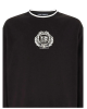 Dolce & Gabbana Hanorac din jersey de bumbac cu broderie logo – negru