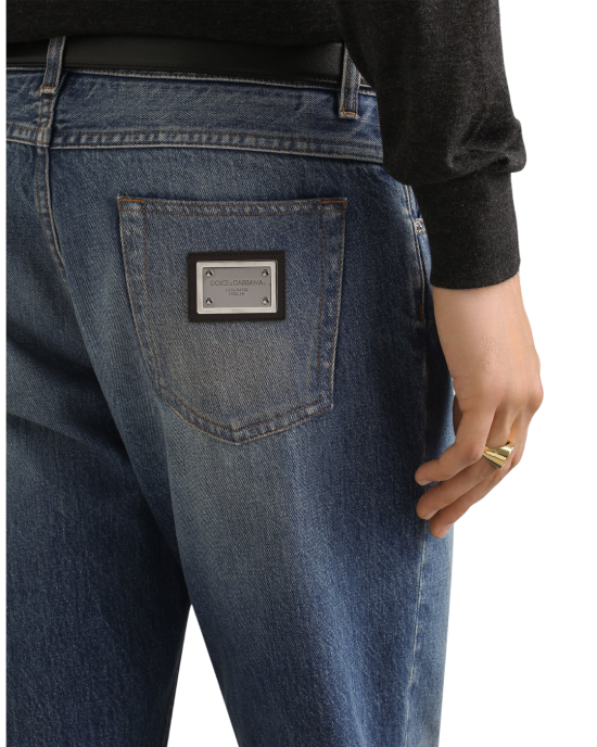 Dolce & Gabbana Jeans Regular din bumbac