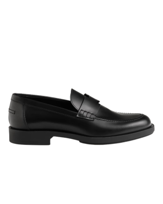 Hermès Lyde Loafer din Piele Neagră