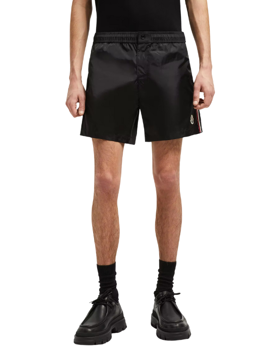 Moncler Pantaloni scurți tip Swim Shorts, negri
