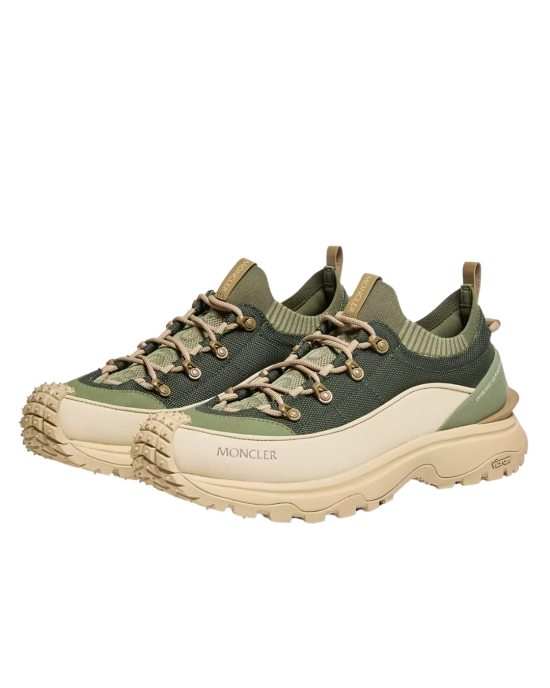Moncler Trailgrip Lite 3 sneakers olive green cu talpă Vibram