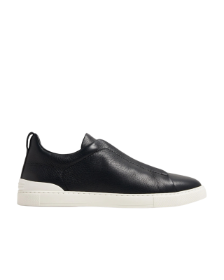 ZEGNA Triple Stitch™ Sneakers din piele bleumarin