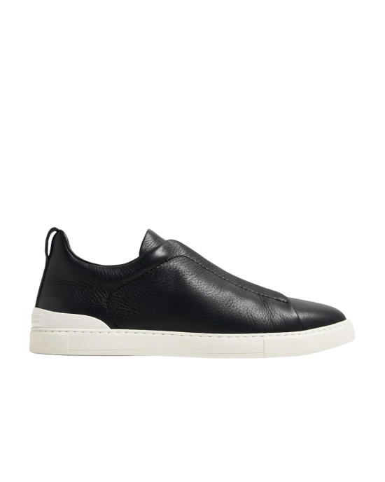 ZEGNA Triple Stitch™ Sneakers din piele bleumarin