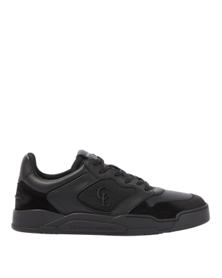 Christian Louboutin – Pantofi sport Bsktball 1 Retro din piele neagră *
