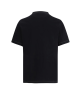 Brunello Cucinelli Tricou negru din bumbac cu broderie emblemă