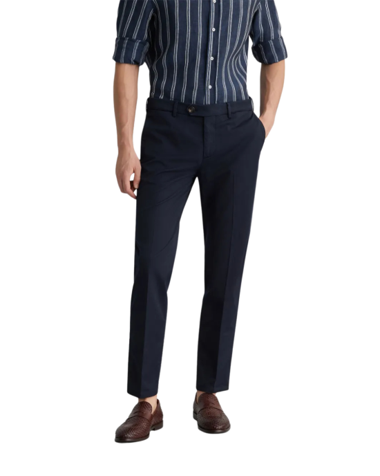 Brunello Cucinelli Chinos din bumbac – bleumarin