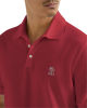 Brunello Cucinelli Tricou Polo Rosu