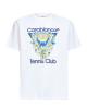 Casablanca Tennis Club T-shirt din bumbac – alb 