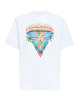 Casablanca Tricou alb  Innocence Triangle cu imprimeu tropical