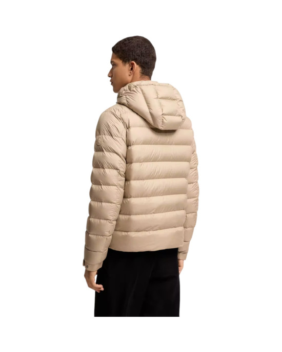 Moncler Arneb pentru bărbați, bej, cu puf și glugă detașabilă